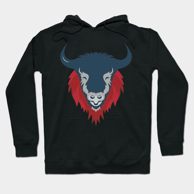 American bison Hoodie by Spaceboyishere